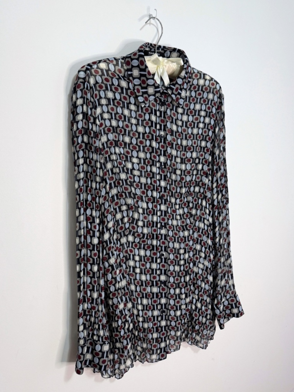 Taifun Collection Geometric Print Button Up Blouse